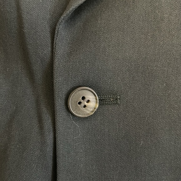 Andre Villard Paris double breasted green suit jacket size 40 - Picture 2 of 5